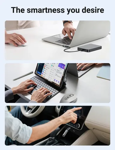 Vista 7 de Adaptador USB C a USB 2.0 de 90 grados (paquete de 2), USB-A 2.0 hembra a USB-C macho adaptador OTG de ángulo recto compatible con MacBook Pro
