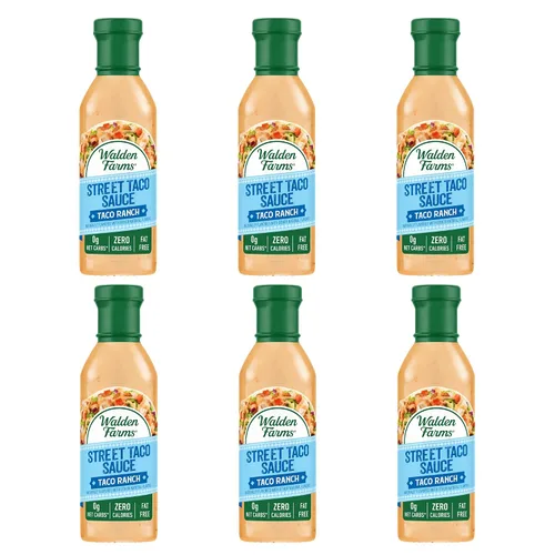 Vista 10 de Walden Farms Street Taco Sauce Creamy Chipotle - Sin calorías, sin gluten, bajo en carbohidratos, apto para dieta cetogénica, sin azúcar, sabor a