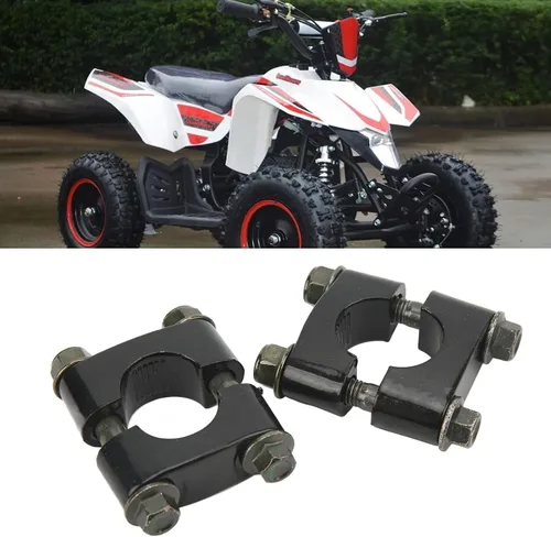 Vista 7 de Elevadores de manillar de motocicleta, 2 piezas universales de 0.866 in 7/8 pulgadas, abrazadera elevadora para manillar de bicicleta, herramienta