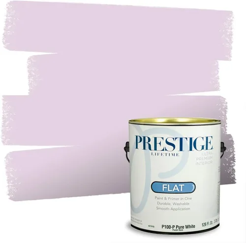 Vista 14 de PRESTIGE Pinturas de pintura interior e imprimación en uno, 1 galón, plano, combinación comparable de Sherwin Williams* Kimono Violet*