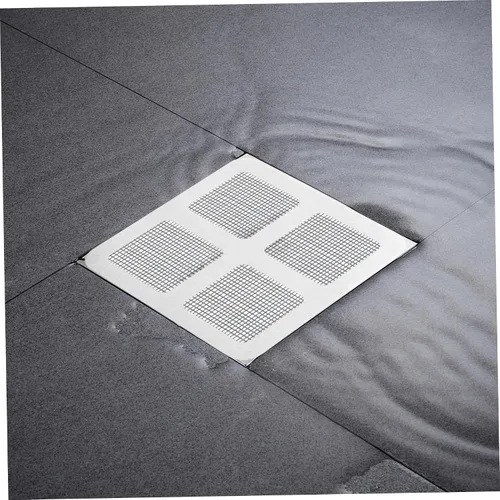 Vista 7 de Disposable Hair Drain Stickers, 60 Pack 4x4 Fiberglass Disposable Drain Covers Self Adhesive Multipurpose Square Covers for Shower Bathtub