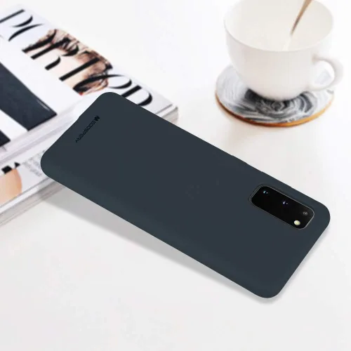 Vista 7 de GOOSPERY Funda suave para Samsung Galaxy S20 (2020), funda delgada y sedosa para parachoques (azul medianoche)