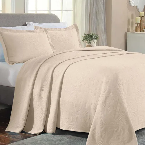 Vista 7 de Superior Juego de colcha de algodón de 2 piezas, diseño de círculos celtas, decoración de cama para el hogar, 1 funda de almohada, manta