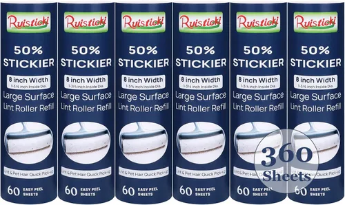 Vista 8 de Recambio de rodillo de pelusa de 8 pulgadas para Scotch-Brite Pet extra pegajoso rodillo de superficie grande 50% más adhesivo, funciona muy bien