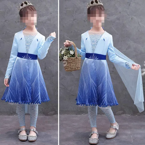 Vista 7 de Luzlen - Disfraz de princesa para niñas de 3 a 12 años fiesta de Halloween cosplay