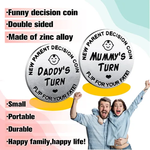 Vista 5 de Regalos para baby shower, fichas de decisión para padres para nueva mamá y papá, divertidos regalos para nuevos bebés, regalos para nuevas madres