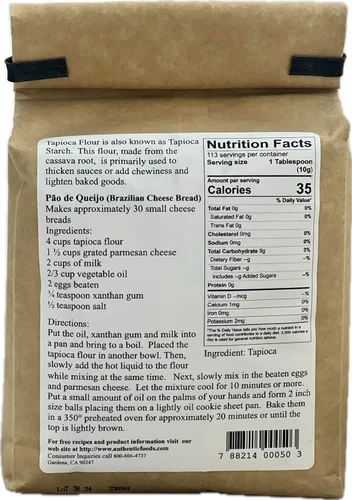 Vista 2 de Authentic Foods Harina de Tapioca - 2.5 lb