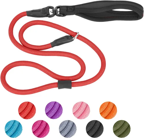 Vista 11 de Heydoggy Correa antideslizante para perro, resistente correa de entrenamiento de 4 pies/6 pies [360 giratorio antienredos ] nailon duradero sin Negro
