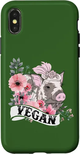 Vista 4 de iPhone 14 Vegan Pig Beautiful Vegan Lover Costume Case