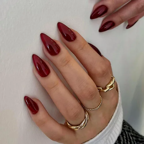 Vista 44 de Uñas postizas a presión color rosa bebé con forma de almendra, 48 piezas, uñas postizas gruesas neutras para mujeres, uñas de almendra medianas a