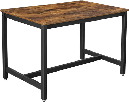 Vista 10 de VASAGLE Colección MAEZO - Mesa de comedor extensible para 4/6/8, mesa de cocina con patas cónicas, transiciones curvas, para comedor, cocina