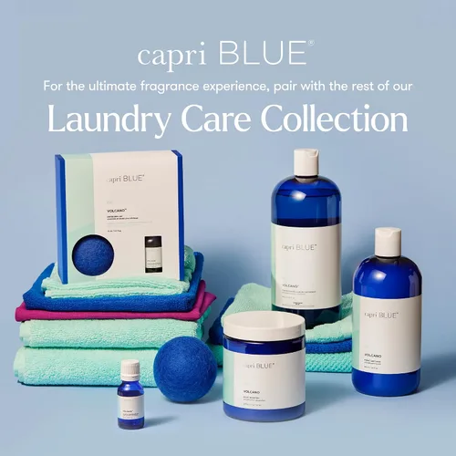 Vista 8 de Kit de bolas secantes Capri Blue Volcano – Incluye 3 bolas secantes 100% de lana + 1 aceite aromático para lavandería Volcano – Bolas secantes