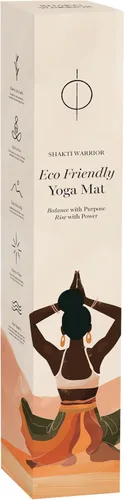 Vista 9 de Shakti Warrior Pro Hemp Mat – Diseñado por artista, tapete antideslizante ecológico de alta calidad, ideal para yoga regular y caliente, pilates