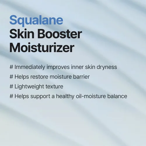 Vista 2 de MEDITHERAPY Squalane Skin Booster Moisturizer – 8% escualano + pantenol + ácido hialurónico Crema hidratante facial hidratante para piel sensible