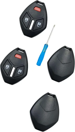 Vista 6 de No requiere corte: funda de repuesto para llavero remoto de entrada sin llave para Mitsubishi Eclipse Endeavor Galant Lancer Outlander