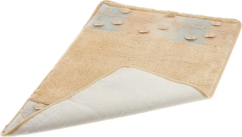 Vista 2 de Popular Bath Alfombra de baño con diseño de rosa degradado, azul