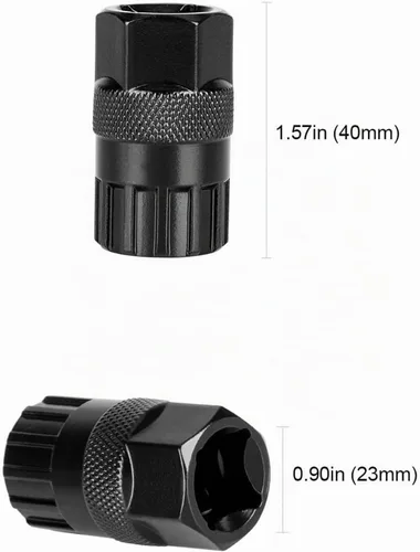 Vista 5 de QKURT Kit de herramientas de látigo de cadena, herramienta de extracción de casete de bicicleta+llave auxiliar+herramienta de bloqueo de casete