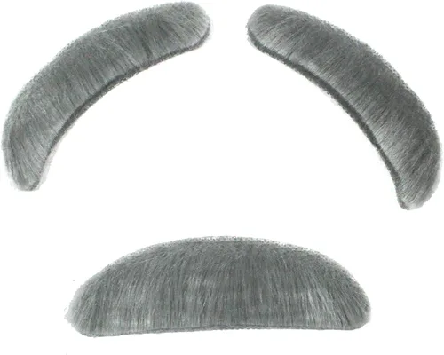 Vista 4 de Sombrero de gángster Fedora de los años 20 tirantes con corbatín preatado cejas de anciano bigote lentes falsos de nerd talla única Sombrero negro