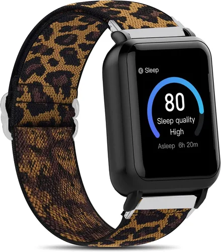 Vista 11 de Lamshaw Correa de repuesto ajustable de nailon elástico compatible con 3Plus Vibe Plus Vibe Plus + Smartwatch
