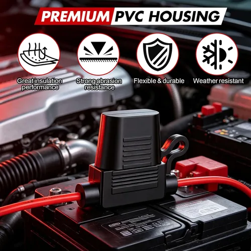 Vista 4 de 4 portafusibles en línea impermeable premium de 16 AWG de 12 V