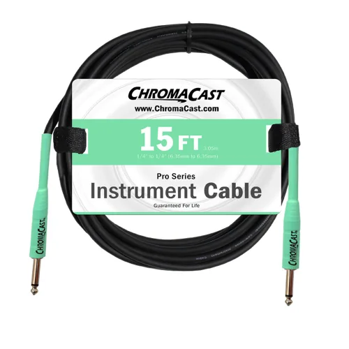 Vista 7 de ChromaCast Pro Series CC-PSCBLSS cables para instrumentos con extremos derechos, Vainilla crema