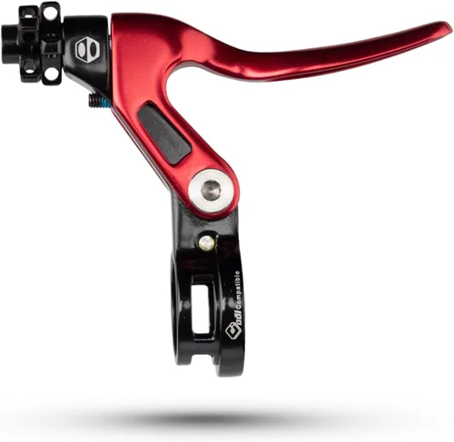 Vista 11 de Box One Genius - Palanca de freno BMX con abrazadera, tres palancas de freno reversibles de punto en V forjado en frío, alcance ajustable