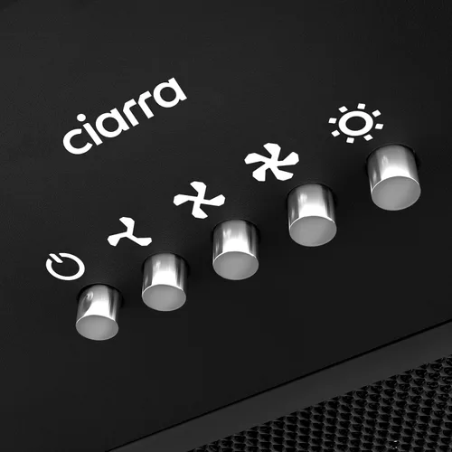 Vista 8 de CIARRA Campana de Ventilación Integrada de 20 Pulgadas 650 CFM Campana de Ventilación para Estufa de Cocina con Luz LED, Ventilador de Escape de 3