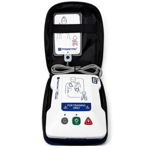 Vista 5 de Entrenador AED Ultratrainer, Unidad Única, Entrenamiento Prestan AED Solo AED UltraTrainer apoya la práctica realista de DEA con indicaciones