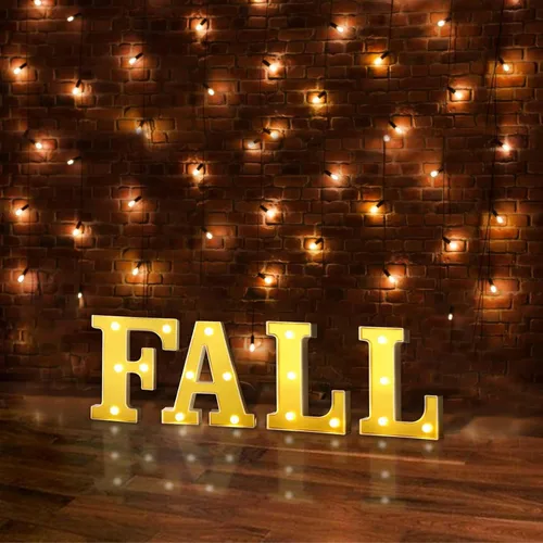 Vista 15 de Efavormart - Letrero 3D con luz LED de 6 pulgadas, color dorado con número 0, espejo frontal blanco cálido, funciona con pilas, brillo 72H