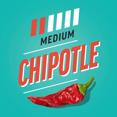 Vista 5 de Heinz Ketchup de tomate mezclado con chipotle, botella exprimible de 14 onzas