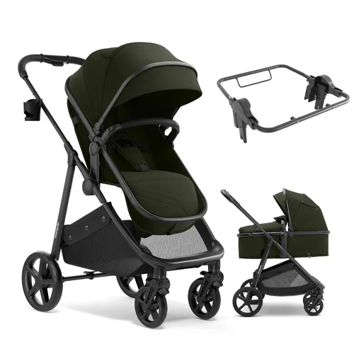 Vista 11 de Mompush Wiz - Cochecito 2 en 1 con adaptador Chicco, asiento reversible Caqui