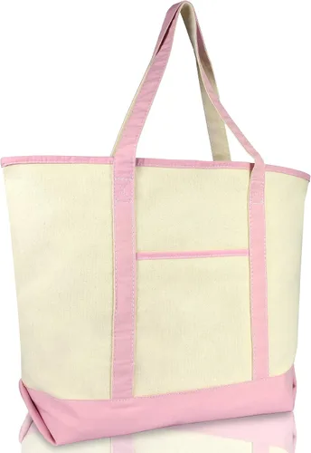 Vista 14 de Bolsa de mano de lujo con parte superior abierta de 22 pulgadas con bolsillo exterior