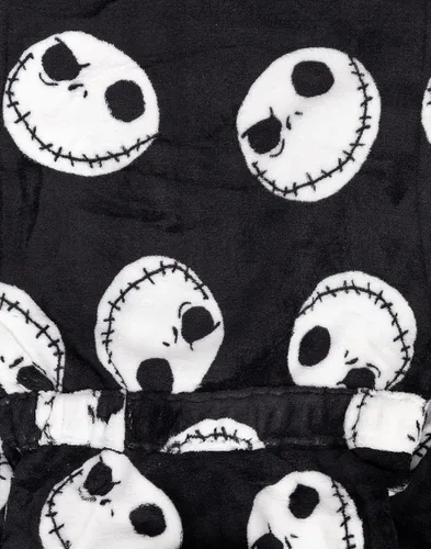 Vista 5 de Disney The Nightmare Before Christmas - Bata de baño para niños, color negro, Negro