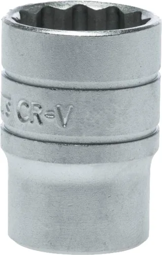 Vista 4 de Teng Tools Enchufe de cromo vanadio de 1 pulgada y 12 puntos SAE de 1/2 pulgada Herramienta mecánica Herramienta de mano - M120132-C