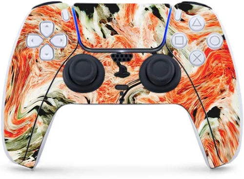 Vista 4 de MightySkins - Skin de juegos para PS5 y Playstation 5 Controller - Mármol tailandés Envoltura protectora de vid Fácil de aplicar y cambiar