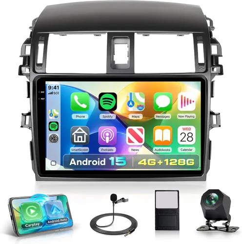 Vista 12 de Radio de coche Carplay 2G+64G para Toyota Corolla 2009 2010 2011 2012 2013, Rimoody estéreo de coche Android Android auto GPS WiFi pantalla táctil