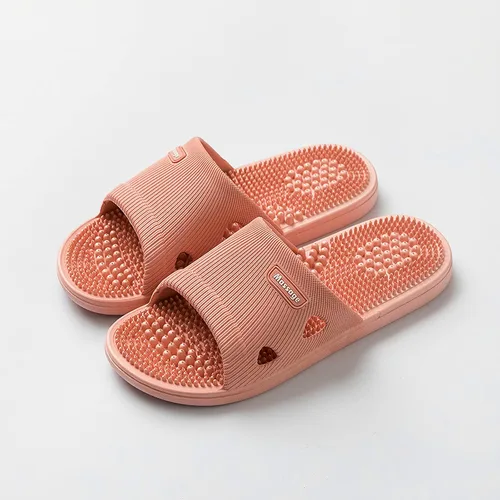 Vista 6 de Zapatillas de masaje de acupresión para fascitis plantar para mujeres, zapatillas de acupuntura para artritis, neuropatía, alivio del dolor