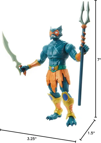 Vista 7 de Masters of the Universe Masterverse Collection, Mer-Man, figuras de batalla Motu de 7 pulgadas para contar historias y exhibición, regalo para niños