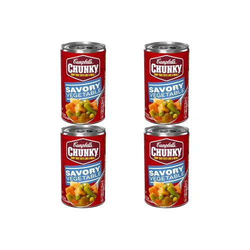 Vista 11 de Sopa Chunky de Campbell’s, sopa de vacuno con verduras del campo, lata de 18.8 Oz
