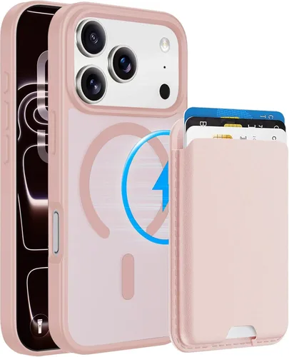 Vista 27 de Funda magnética para iPhone 12 Pro Max, cartera magnética desmontable con soporte para tarjetas, [compatible con MagSafe] grado militar, a prueba