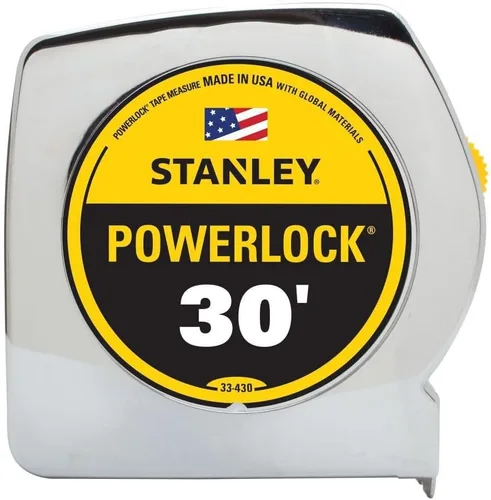 Vista 3 de Stanley 33-231 Regla de cinta Powerlock resistente de 9.8 ft x 1/2 pulgada con caja de metal