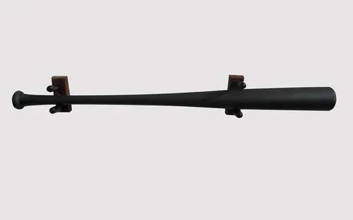 Vista 6 de Soportes de pared horizontales para bate de béisbol (fabricados en los Estados Unidos)