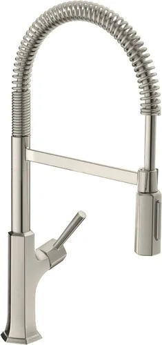 Vista 11 de hansgrohe Locarno 04855800 - Grifo de cocina de acero inoxidable con pulverizador extraíble, grifo para fregadero de cocina, óptica de acero