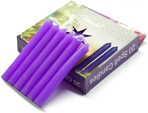 Vista 8 de Vrinda® Mini Chime Ritual Spell - Velas cónicas sin perfume de 4 pulgadas (surtido (paquete de 40)