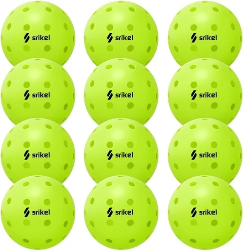Vista 17 de Bolas de Pickleball Srikel para Exteriores - Bolas de Pickleball Aprobadas por USAPA, Diseño Roto-Moldeado Sin Costuras para Durabilidad, 4 Paquetes