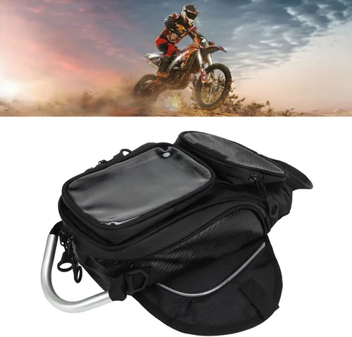 Vista 3 de Keenso Bolsa de tanque Bolsa de sillín de motocicleta Resistencia al polvo Bolsa de tanque de combustible Bolsa de bolsa estable