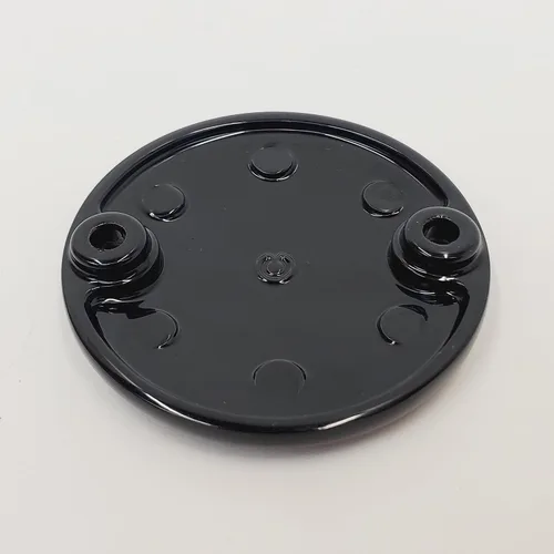 Vista 5 de Cubierta de temporizador/temporizador de aluminio liso negro brillante para Harley M8 Touring 2017+