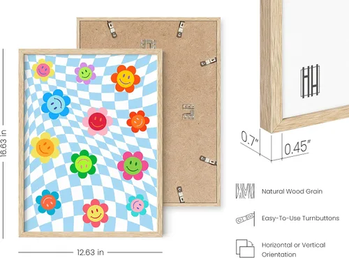 Vista 3 de HAUS AND HUES Y2K - Pósteres estéticos de pared para habitación, impresiones estéticas de pared para dormitorio (marco beige, 12 x 16)
