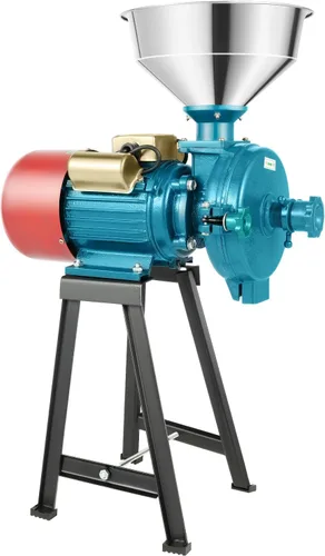 Vista 10 de Molinillo eléctrico de 2200 W, molinillo de alimentación eléctrica comercial resistente, molinillo seco de 1400 r/min, cereales, grano de maíz