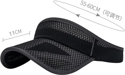 Vista 2 de XRDSS Gorra de béisbol ajustable transpirable de ala ancha con protección UV para playa, golf, correr, tenis